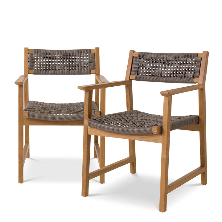 ENSEMBLE DE 2 CHAISES D'EXTÉRIEUR CANCUN EH