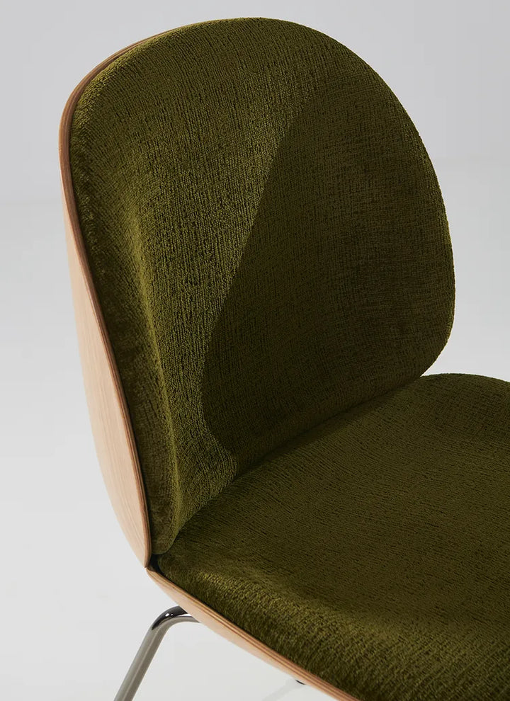 CHAISE DE SALLE À MANGER EN PLACAGE BEETLE