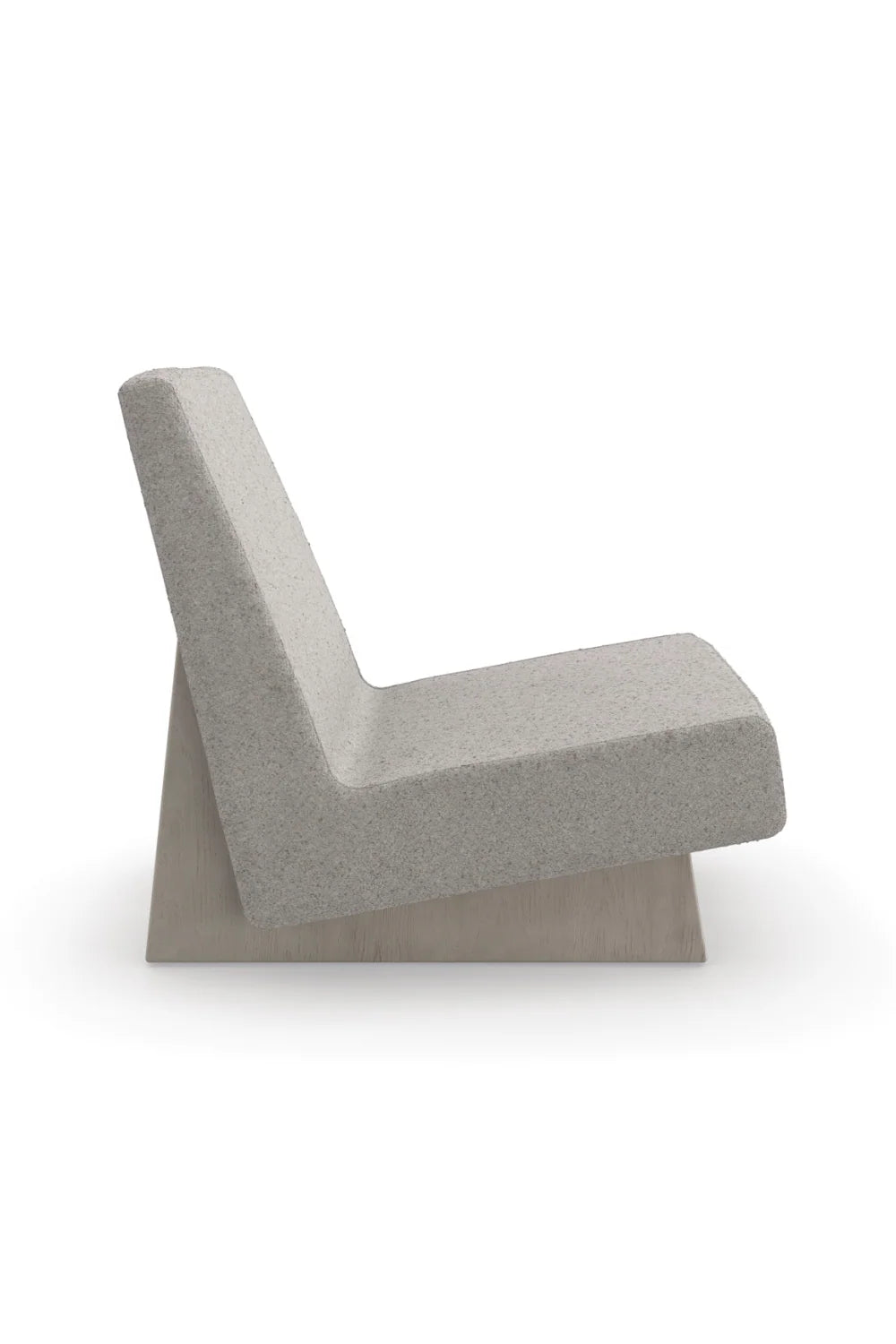 Gray Boucle Modern Accent Chair