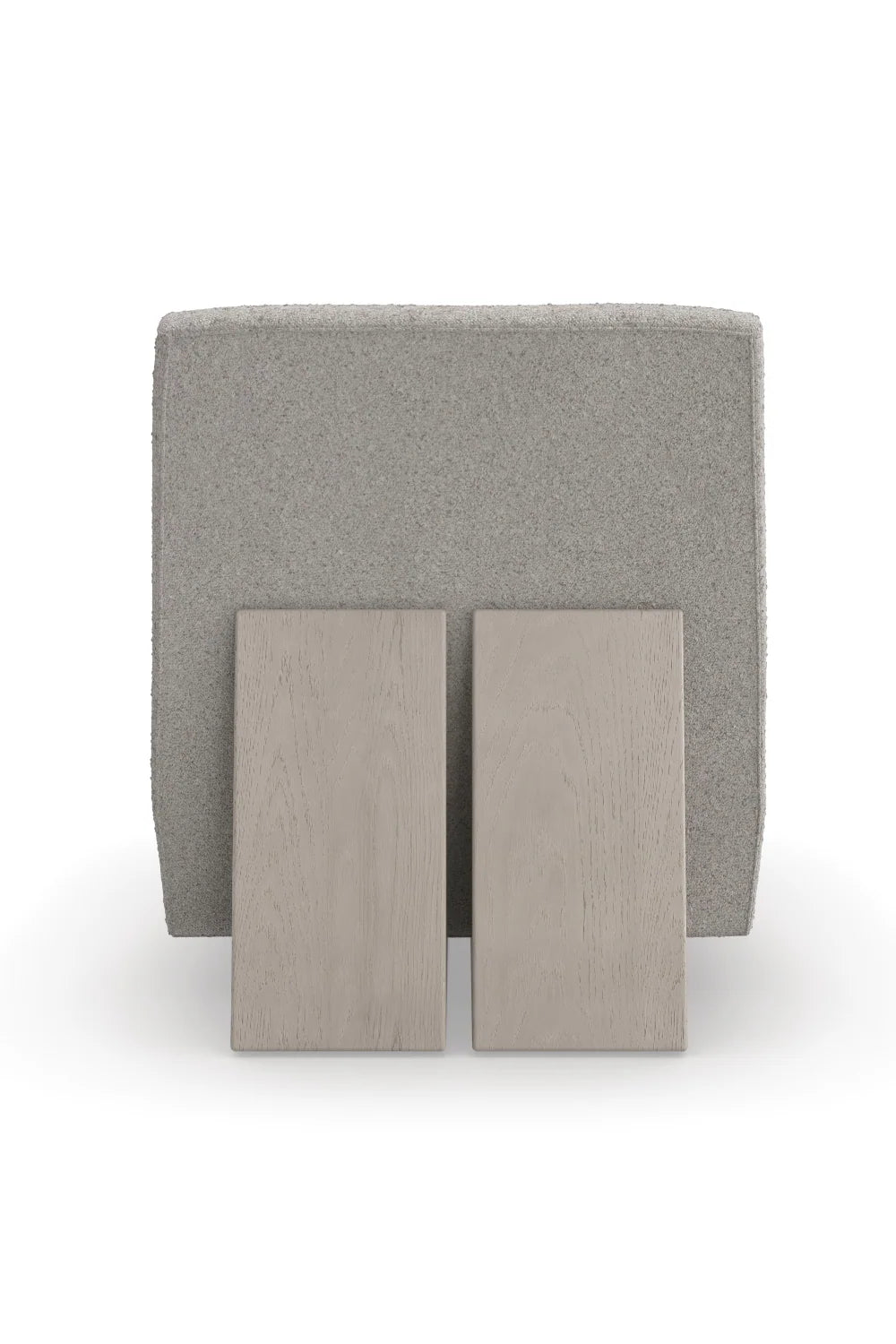 Gray Boucle Modern Accent Chair