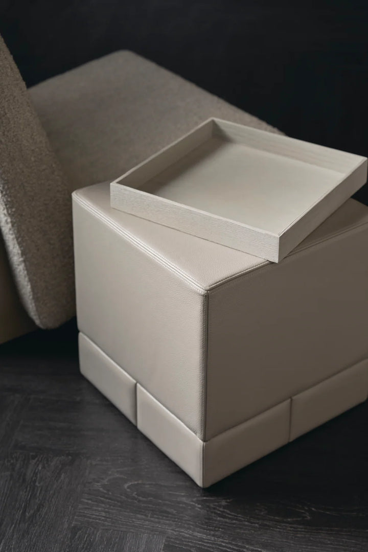 Gray Boucle Modern Accent Chair