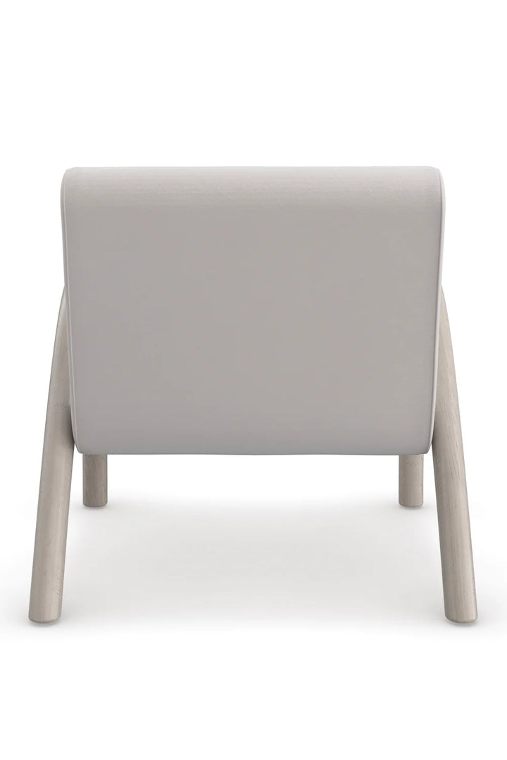 Taupe Velvet Accent Chair