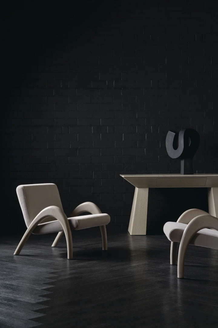 Taupe Velvet Accent Chair