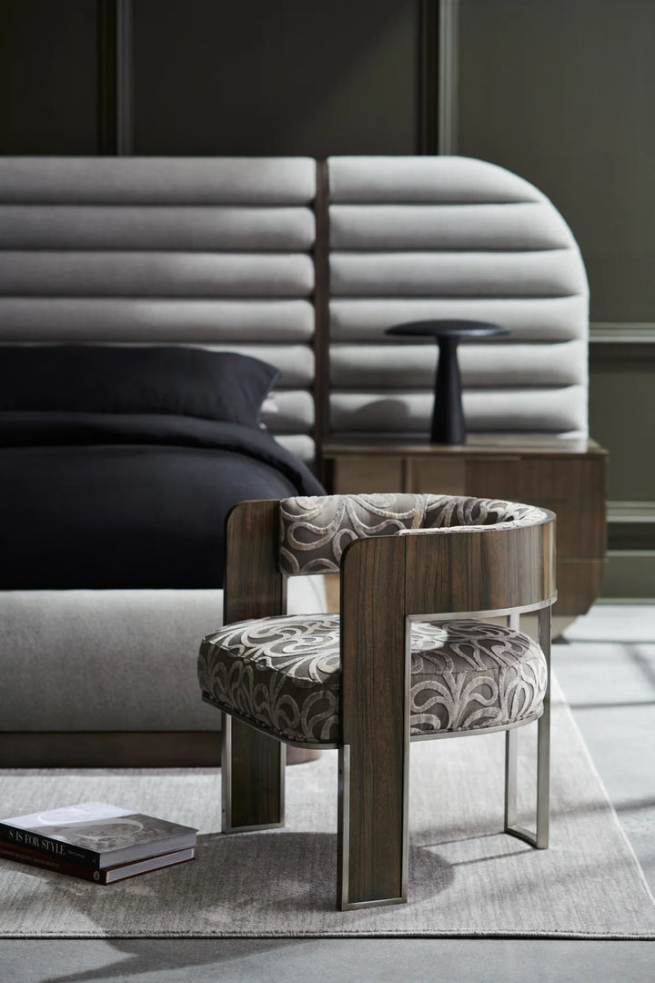 Curved Modern Accent Chair