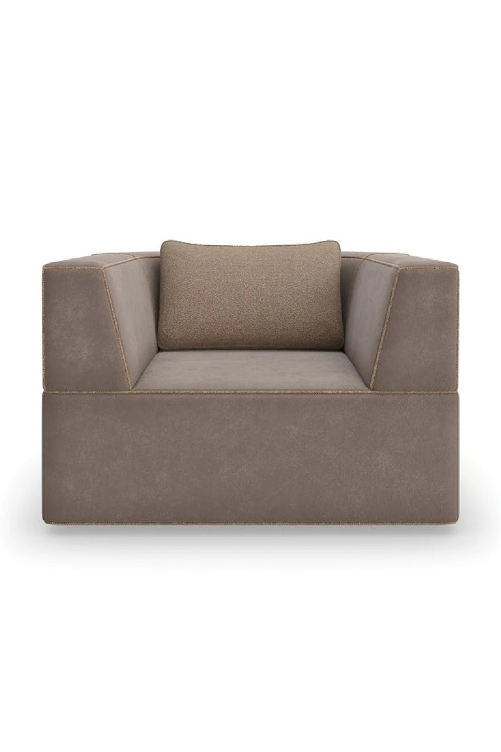 Warm Gray Lounge Chair