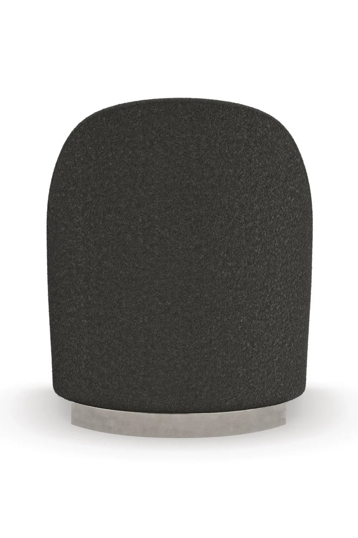 Gray Shearling Lounge Chair