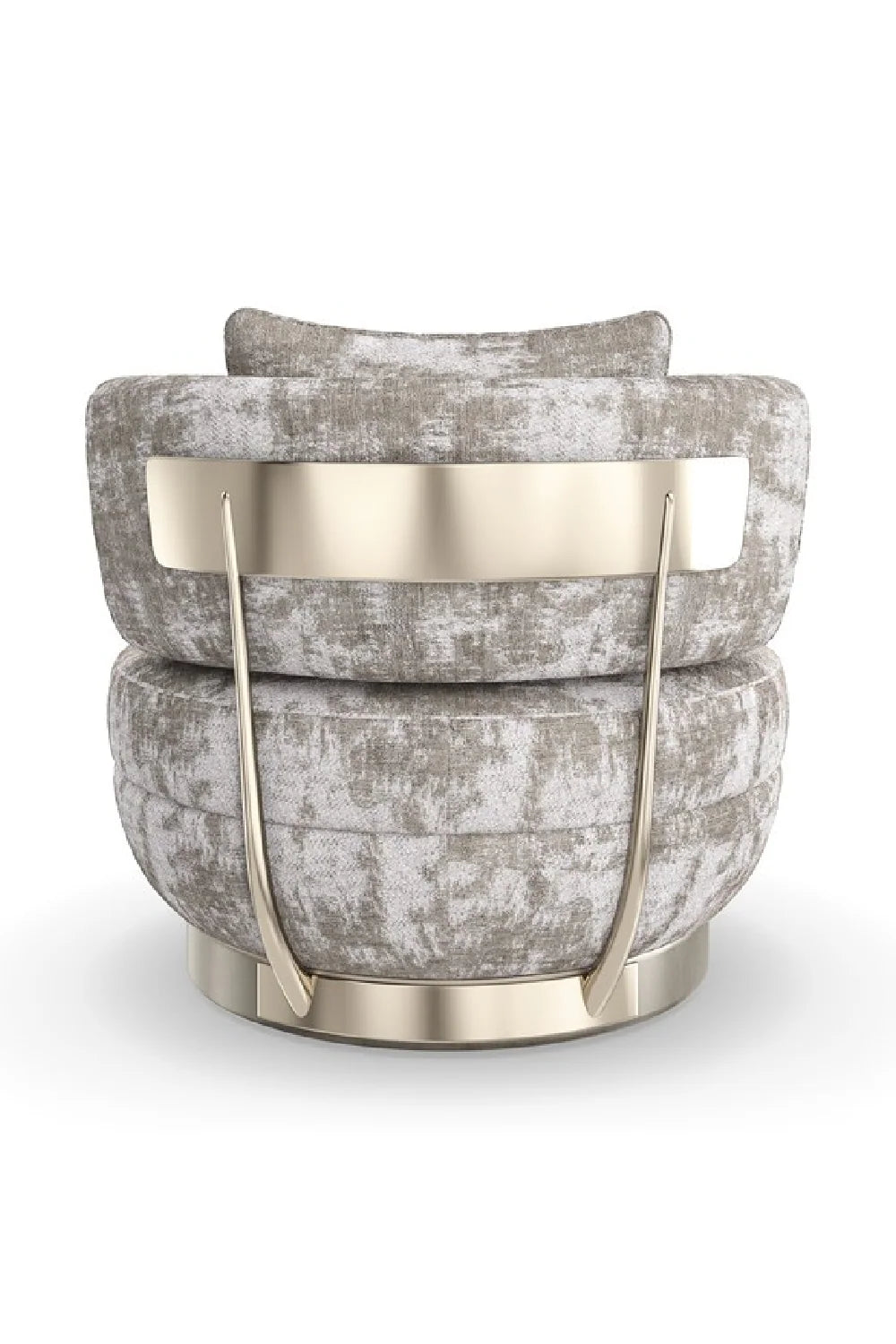 Chenille Swivel Lounge Chair