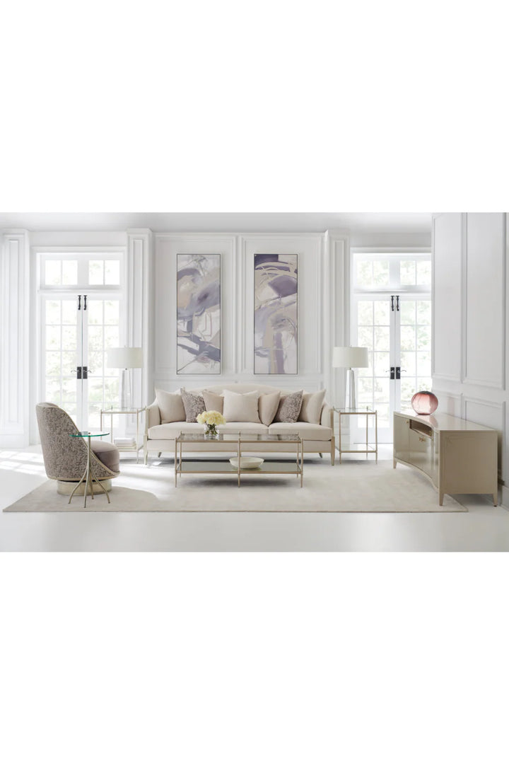 Gray Velvet Swivel Chair