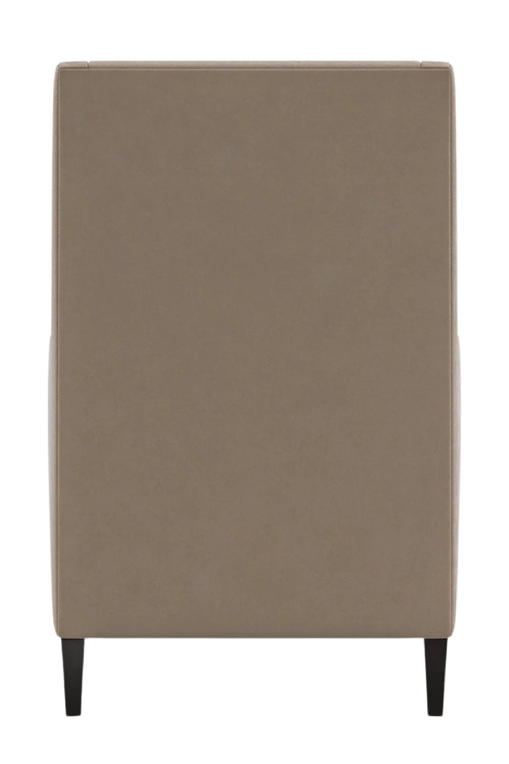 Brown Velvet Lounge Chair