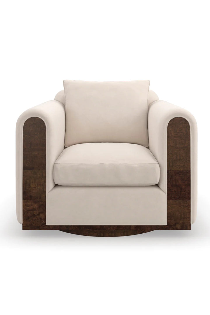 Velvet Swivel Chair