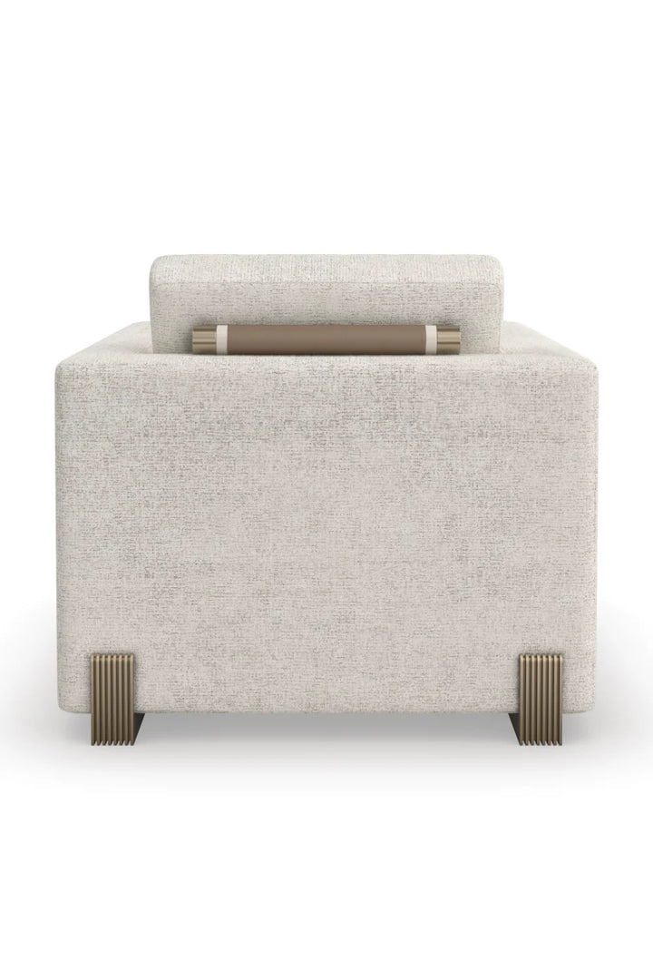 Woven Fabric Lounge Chair