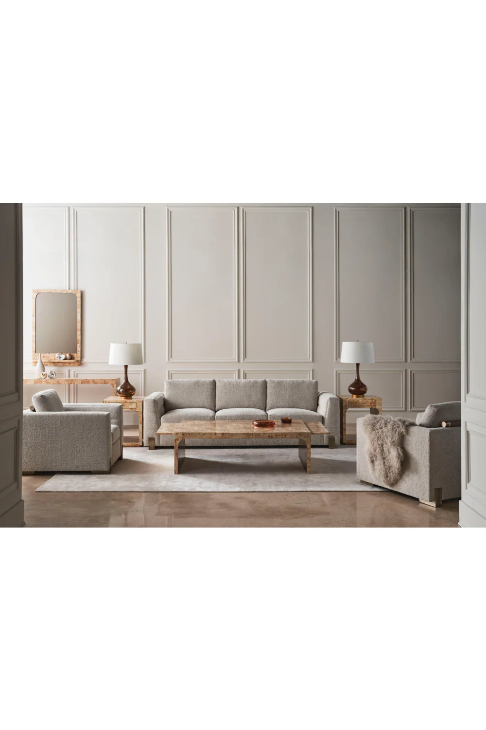 Woven Fabric Lounge Chair