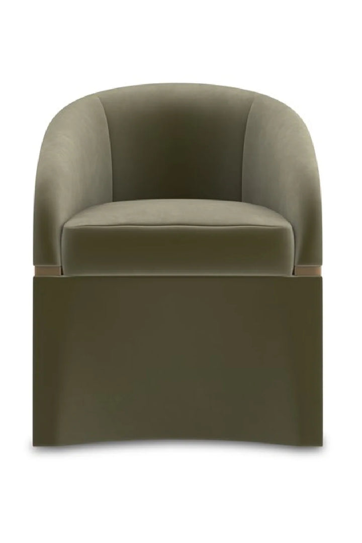 Green Velvet Accent Chair