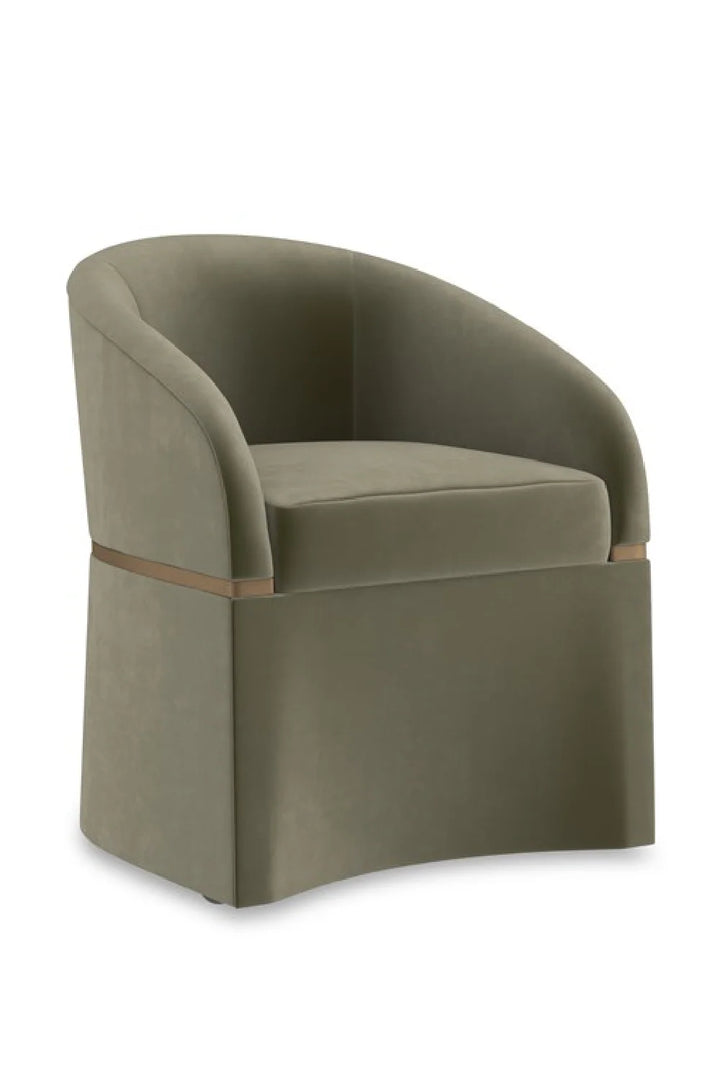 Green Velvet Accent Chair