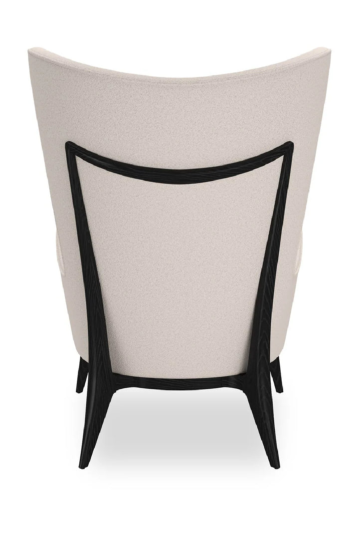 White Modern Wing Lounge Chair