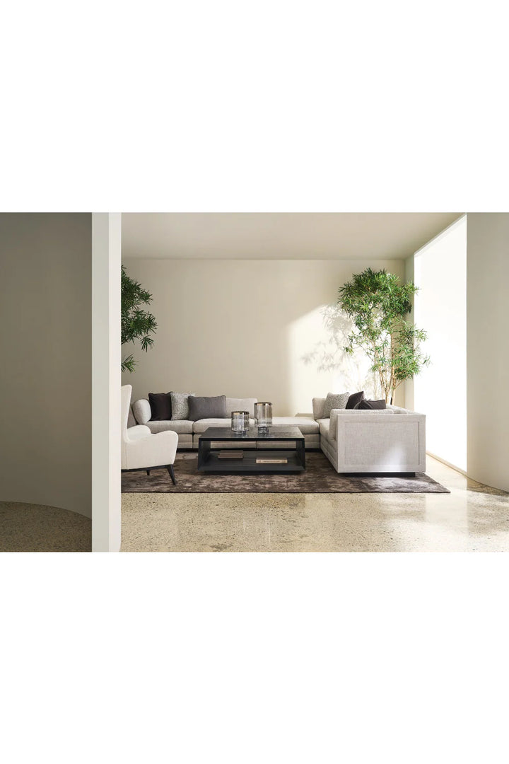 White Modern Wing Lounge Chair