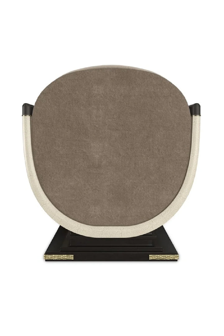 Scooped Frame Accent Chair