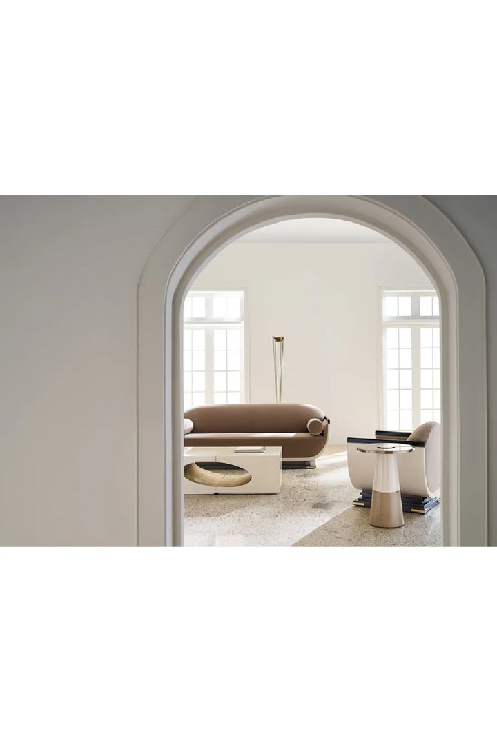 Scooped Frame Accent Chair