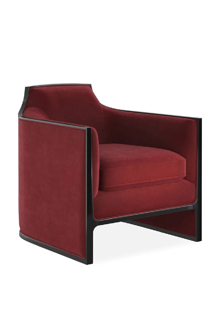 Velvet Angular Lounge Chair