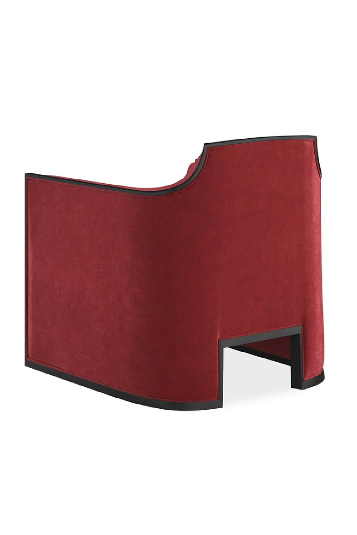 Velvet Angular Lounge Chair