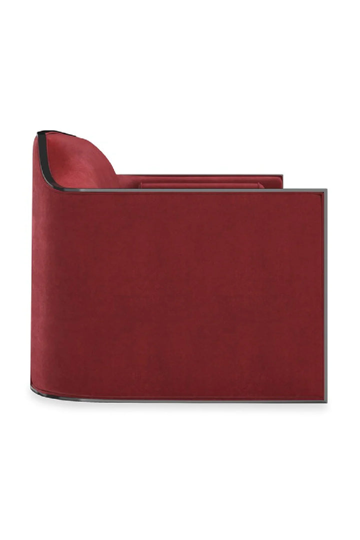 Velvet Angular Lounge Chair