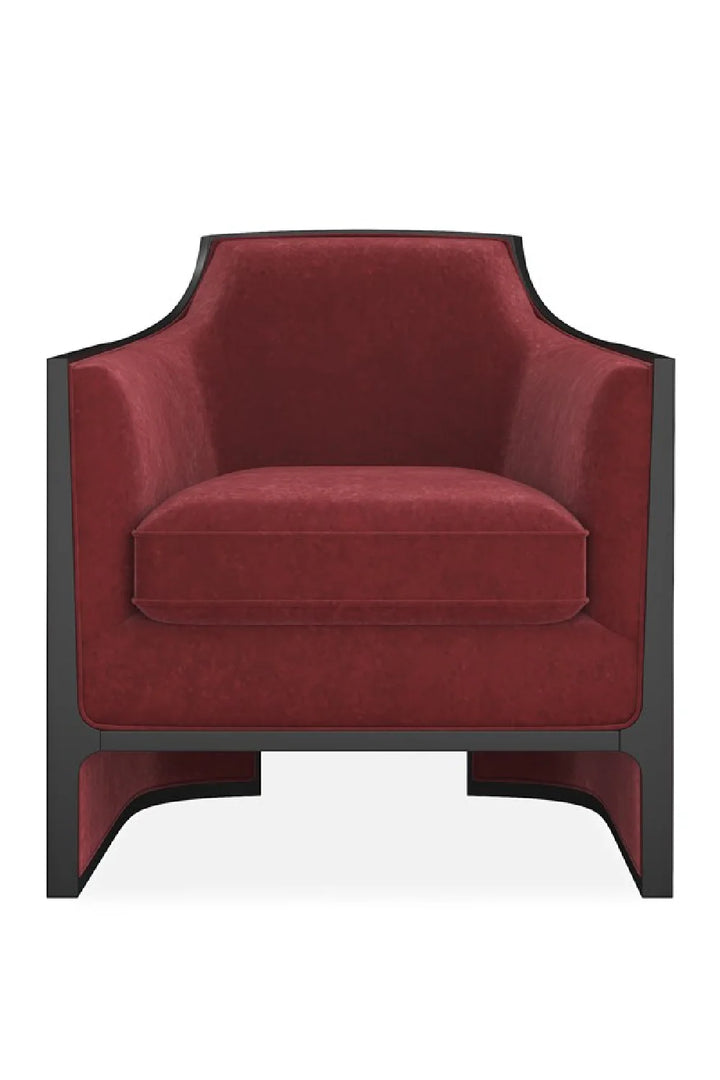 Velvet Angular Lounge Chair