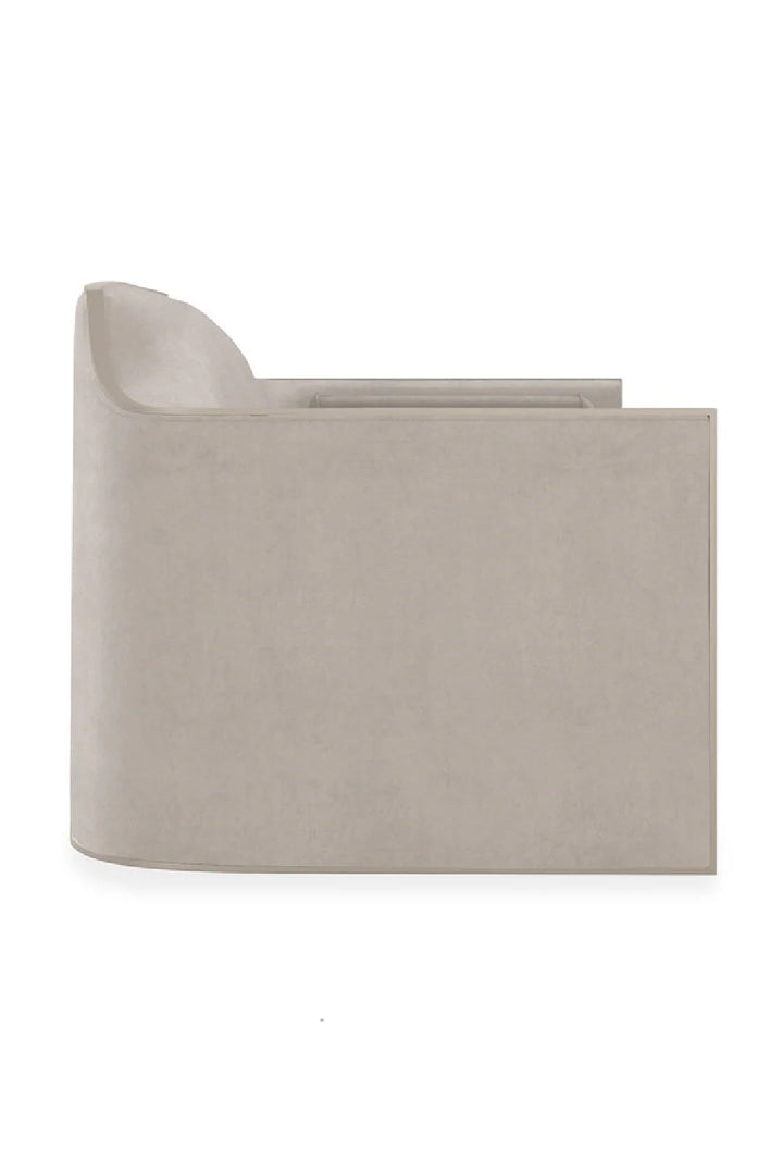 Velvet Angular Lounge Chair