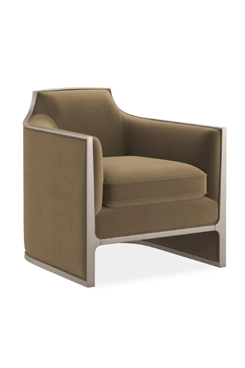 Velvet Angular Lounge Chair