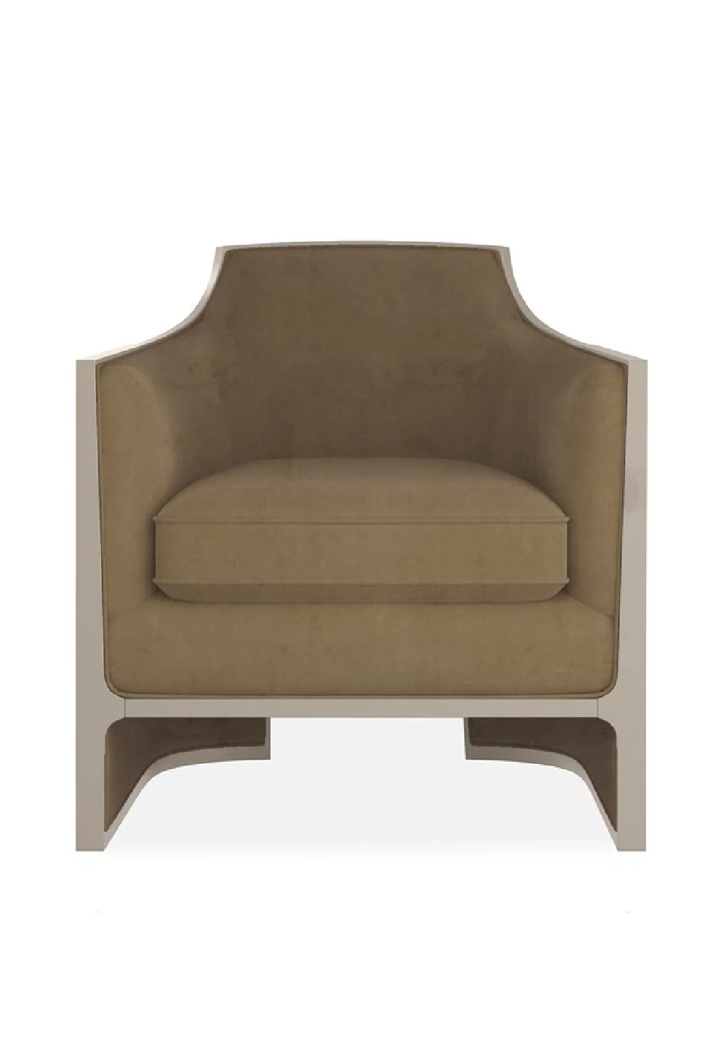 Velvet Angular Lounge Chair