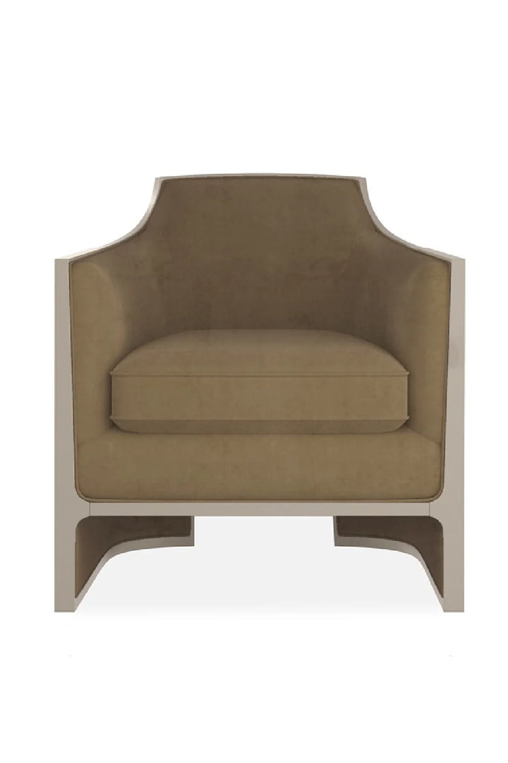 Velvet Angular Lounge Chair