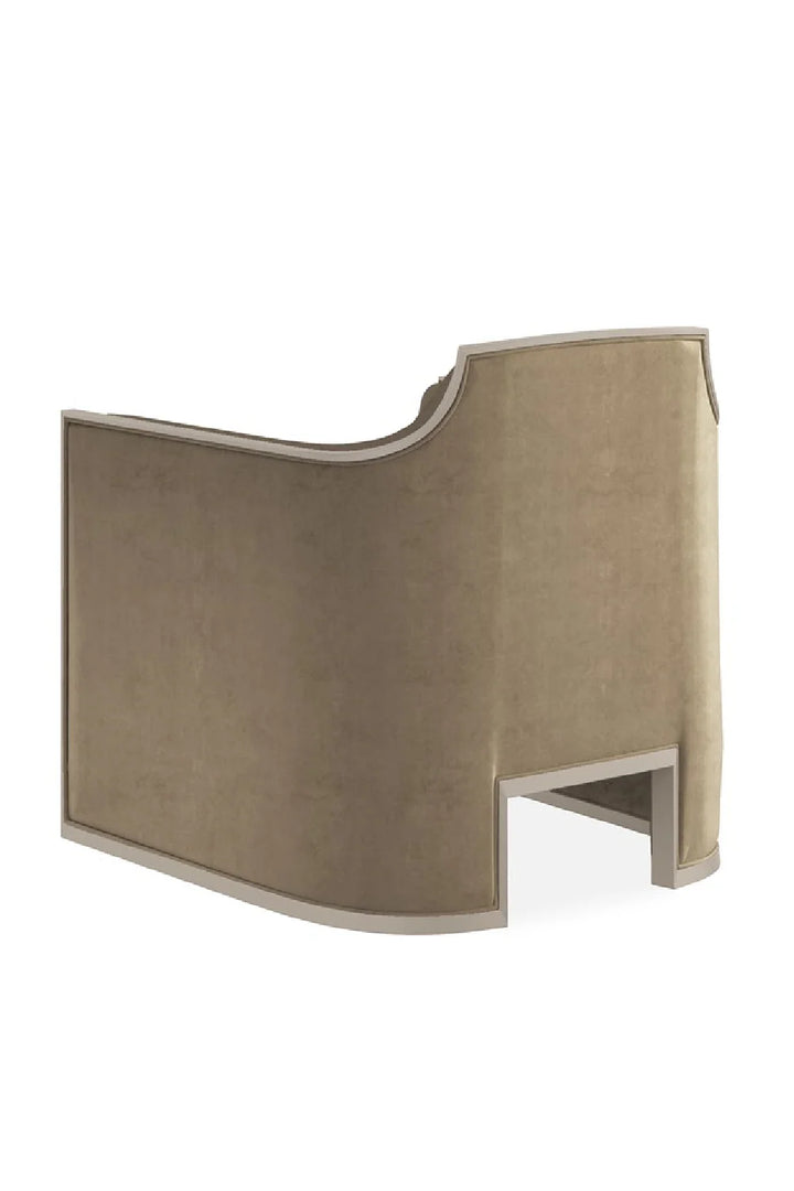 Velvet Angular Lounge Chair