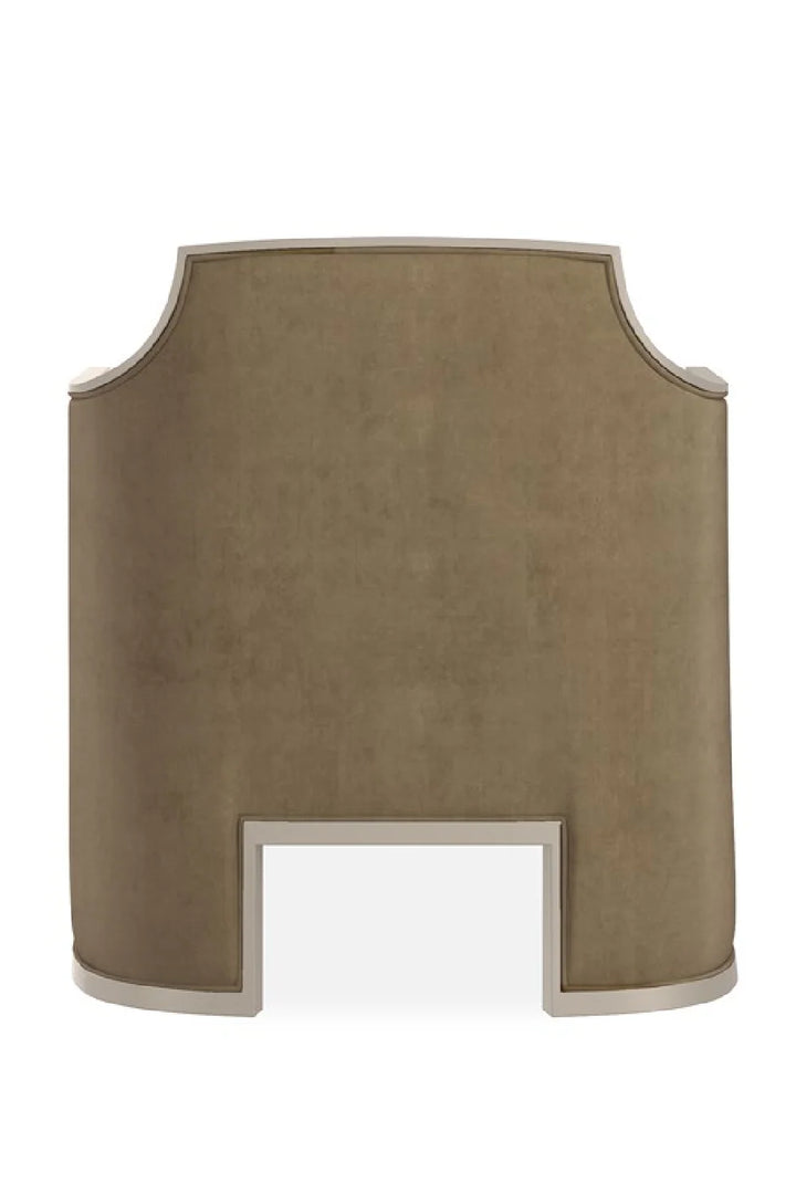 Velvet Angular Lounge Chair