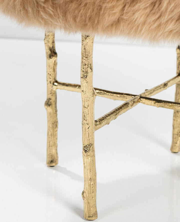 TABURETE Y MESA AUXILIAR MEXICO TERCIOPELO