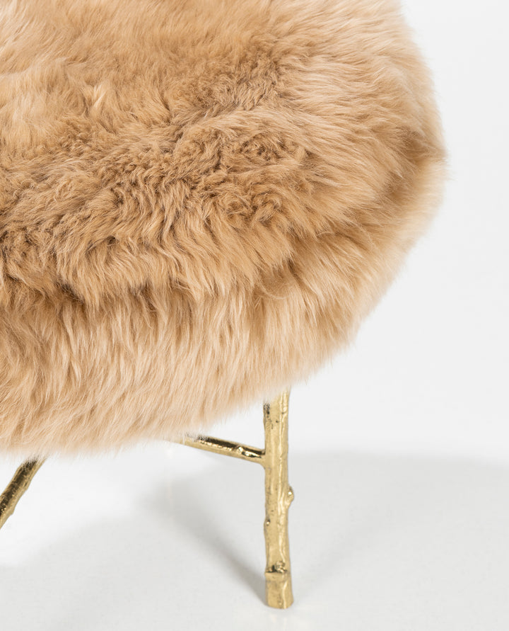 TABURETE Y MESA AUXILIAR MEXICO TERCIOPELO