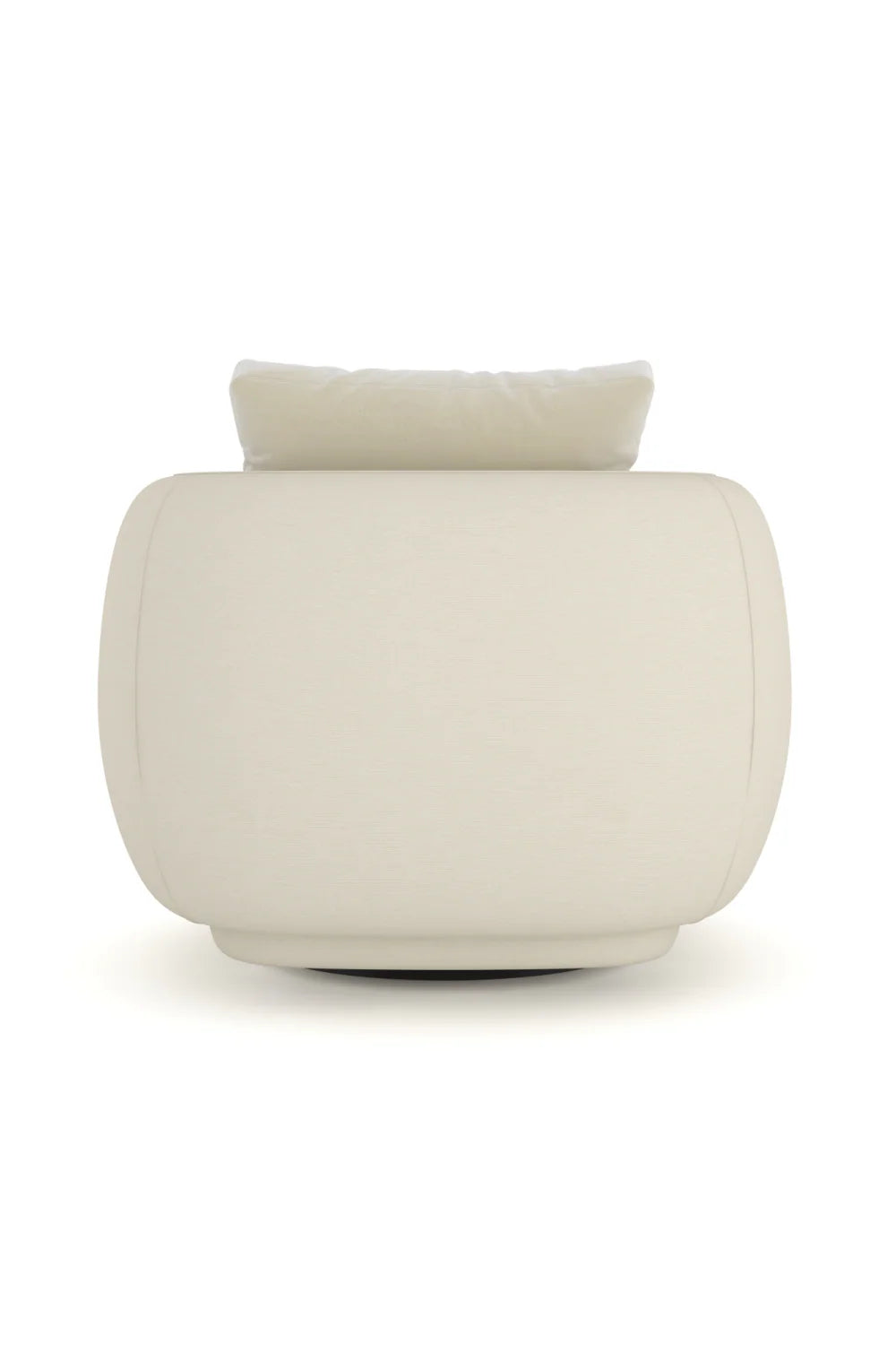 Ivory Linen Swivel Chair