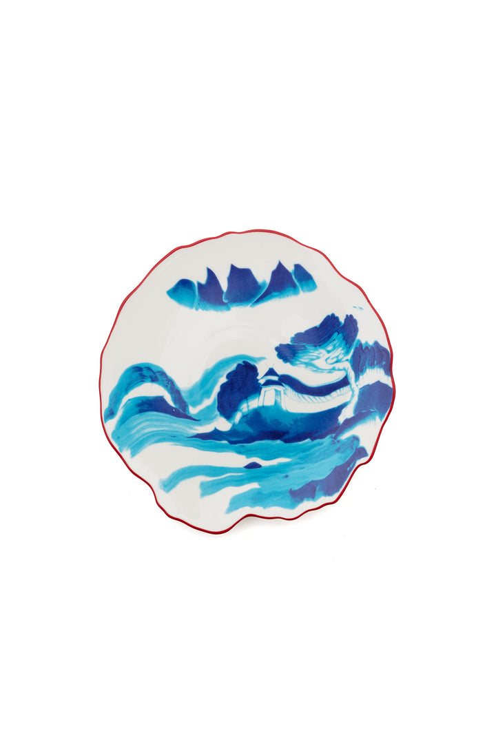 11233 dessert plate in porcelain"classic