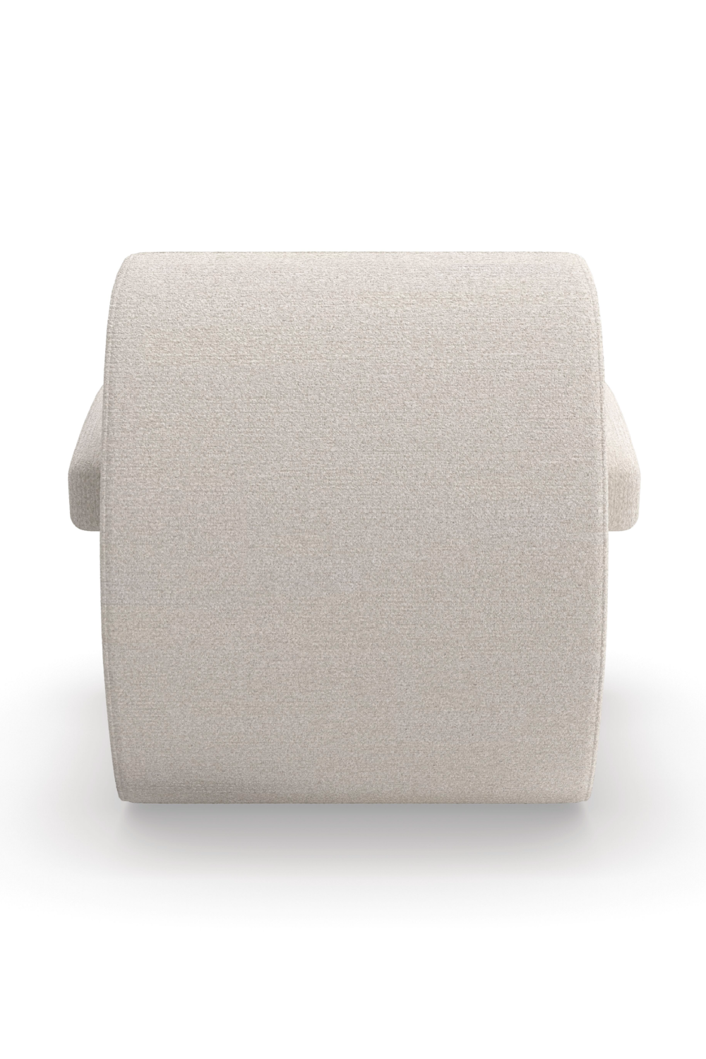 White Bouclé Accent Chair