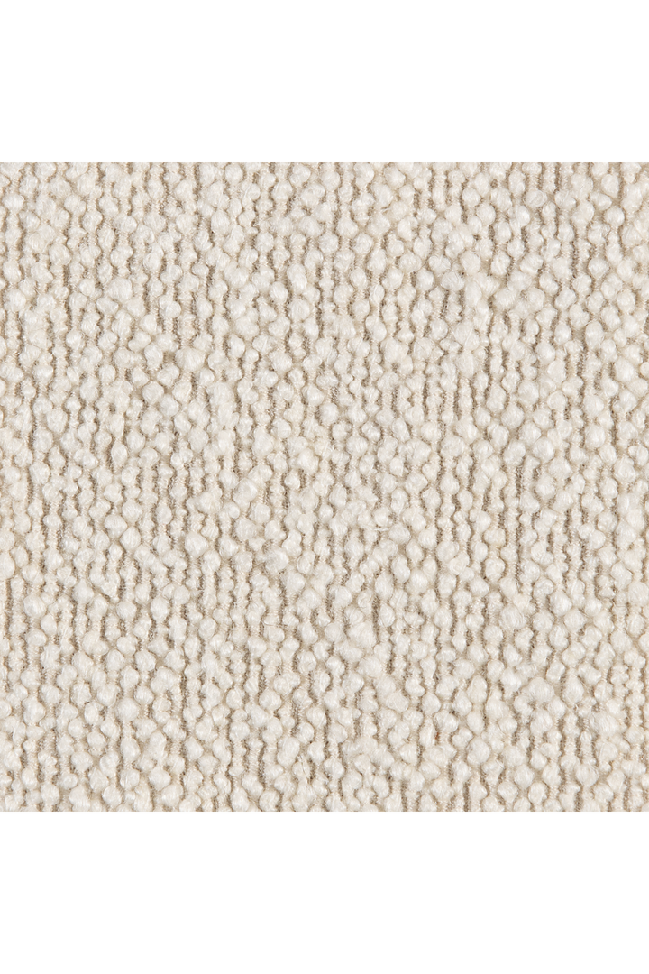 White Bouclé Accent Chair