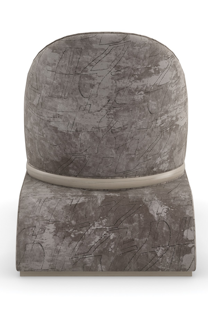 Ball Feet Velvet Accent Chair