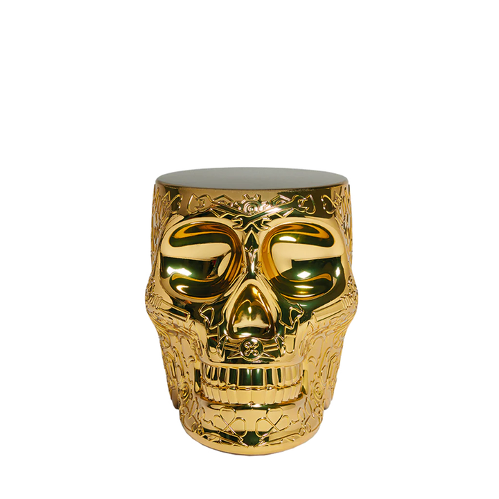 TABURETE Y MESA AUXILIAR MÉXICO ACABADO METAL