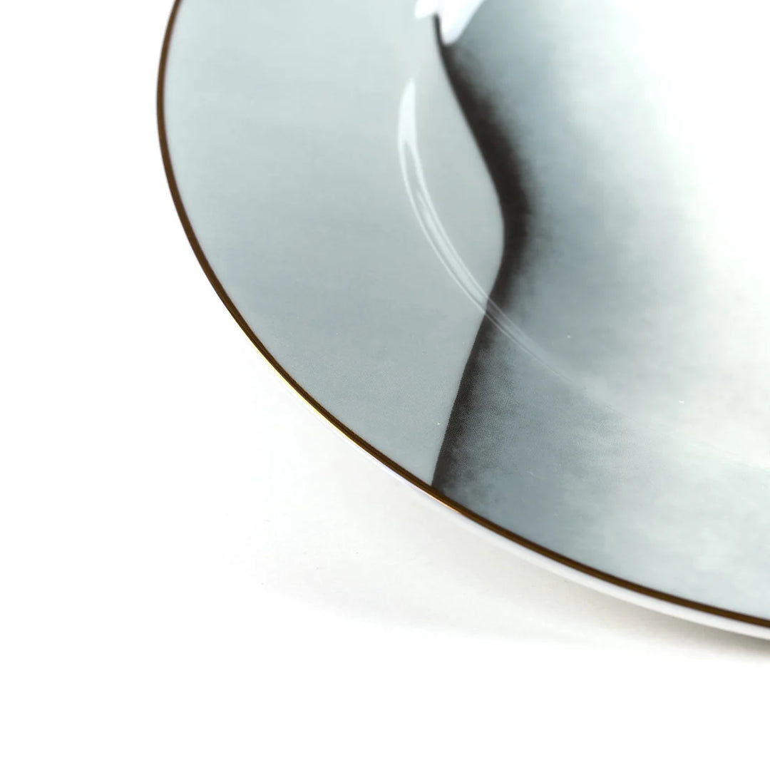 Porcelain Plate Two of Spades Gold