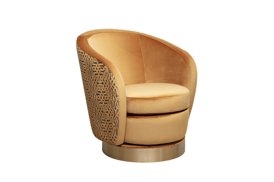Fauteuil pivotant LATTICE ORANGE GD