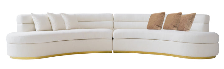 SOFA 4 PLAZAS DOS SECCIONES BLANCO GD