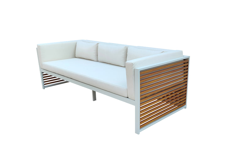 TRES PLAZAS "LINE" EXTERIOR BLANCO GD