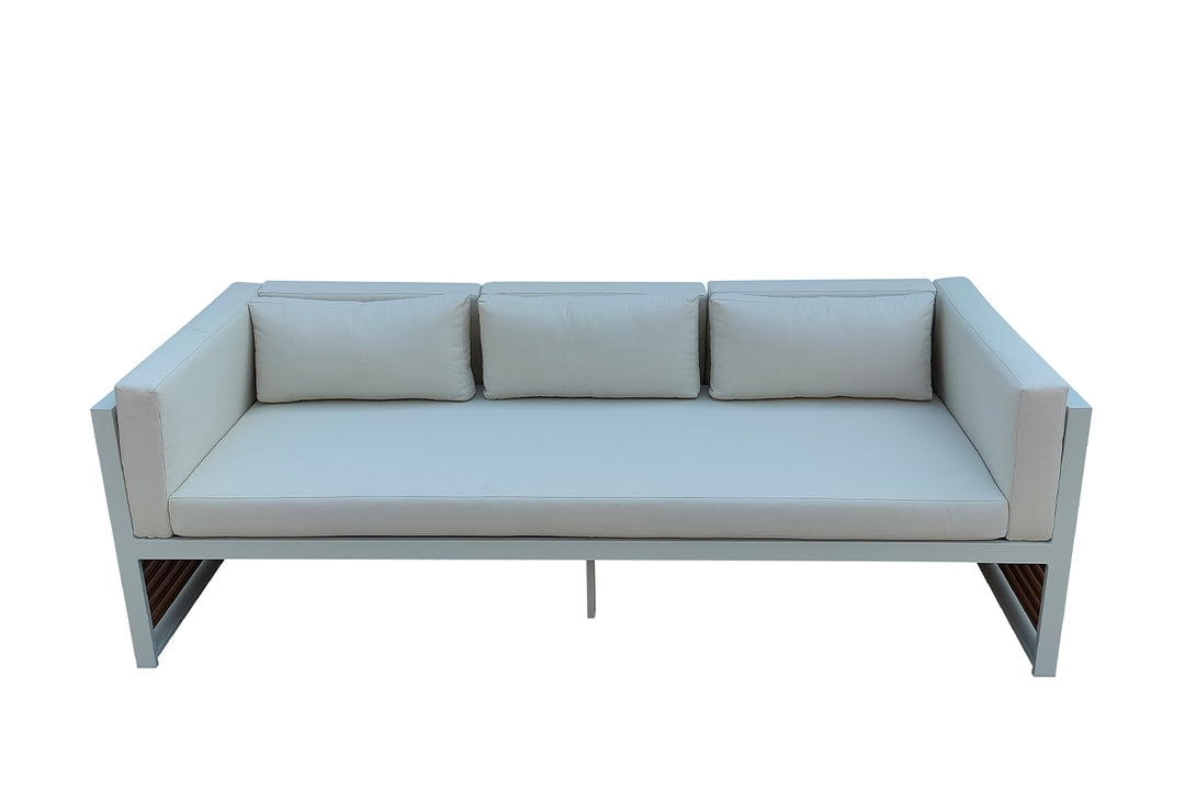 TRES PLAZAS "LINE" EXTERIOR BLANCO GD