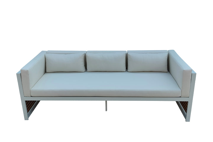 TRES PLAZAS "LINE" EXTERIOR BLANCO GD