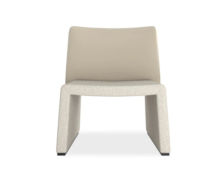 Suede Square-Back Side Chair