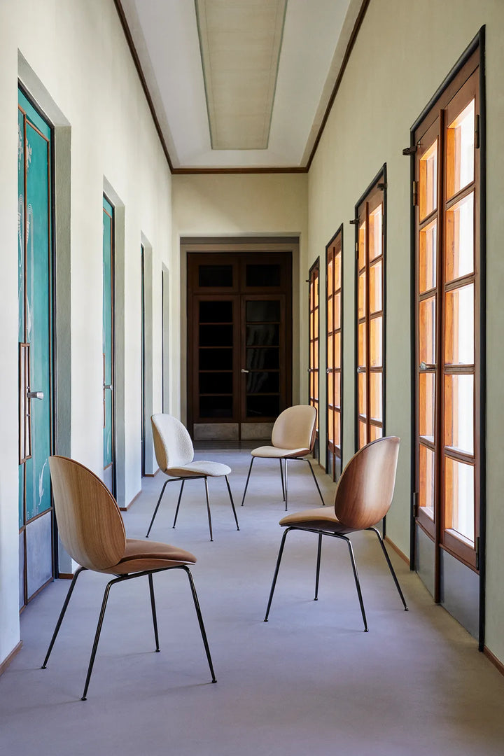 CHAISE DE SALLE À MANGER EN PLACAGE BEETLE