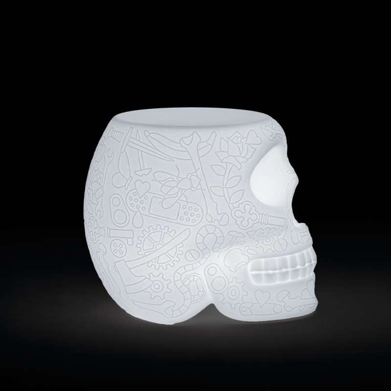LÁMPARA DE MESA AUXILIAR Y TABURETE MÉXICO RECARGABLE LED