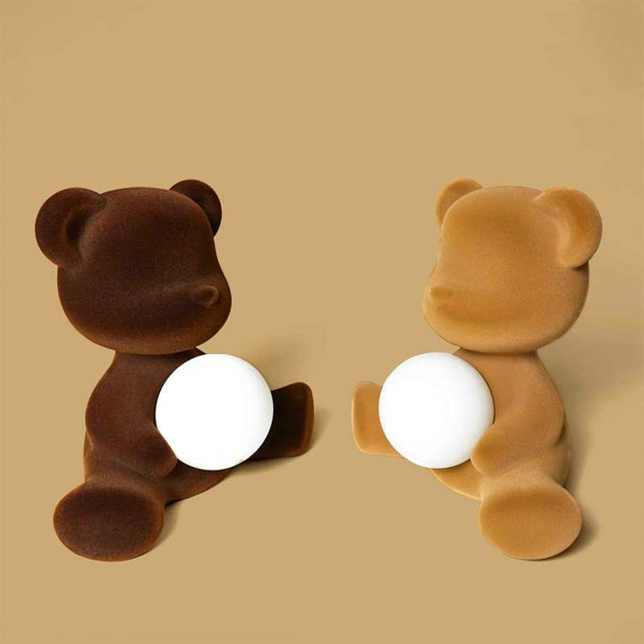 LÁMPARA TEDDY GIRL ACABADO TERCIOPELO RECARGABLE LED